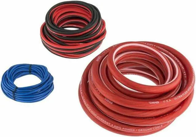 Alt view image 3 of 11 - DS18 AMPKIT4 4 Gauge 4 AWG Wire Complete Amplifier Installation Kit