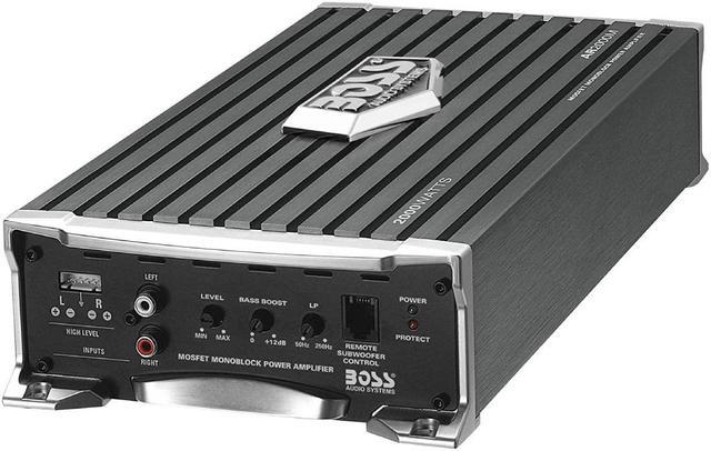 Alt view image 19 of 20 - Boss Armor AR2000M 2000 Watt Monoblock A/B Amplifier Car Audio Amp & Bass Remote