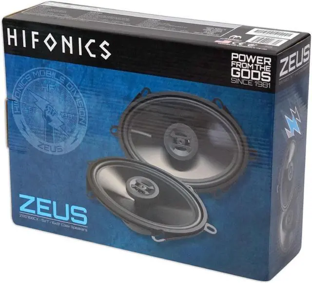 Alt view image 8 of 10 - hifonics zs5768cx zeus 5 x 76 x 8 coaxial speaker