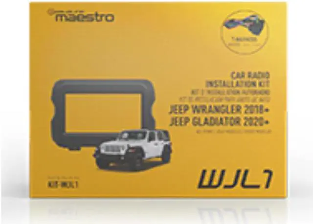 Alt view image 3 of 7 - iDatalink Maestro WJL1 Radio Dash Kit for Select 2018-Up Jeep Wrangler Gladiator