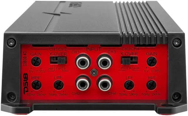 Alt view image 3 of 3 - DS18 G1800.4D 1800W Max 4-Channel Class-D Stereo Full Range Car Audio Amplifier