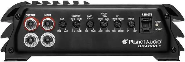 Alt view image 14 of 15 - PLANET AUDIO BBD4000.1 Big Bang 4,000W Class D Mono Block Amp