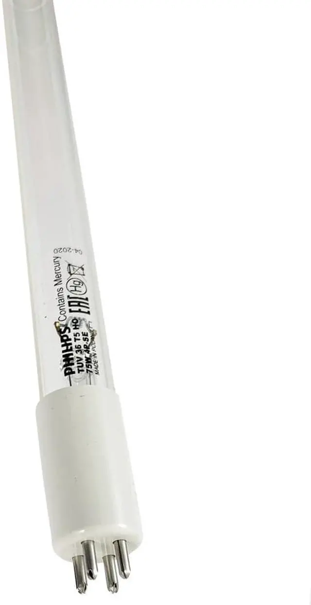 Main image of Philips 75-Watt 3 ft. Germicidal Linear High Output TUV T5 Fluorescent Tube Light Bulb (32-Pack)