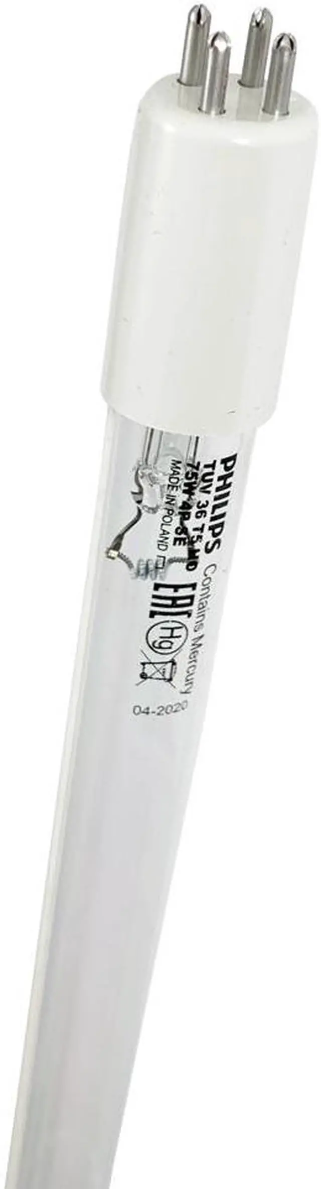Alt view image 4 of 4 - Philips 75-Watt 3 ft. Germicidal Linear High Output TUV T5 Fluorescent Tube Light Bulb (32-Pack)