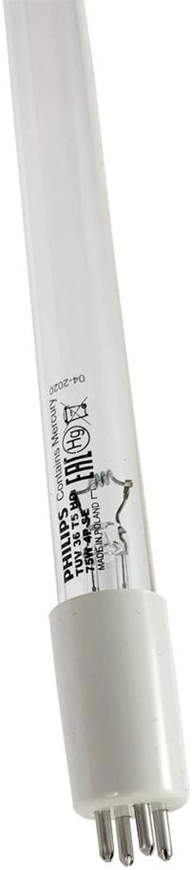 Alt view image 3 of 4 - Philips 75-Watt 3 ft. Germicidal Linear High Output TUV T5 Fluorescent Tube Light Bulb (32-Pack)