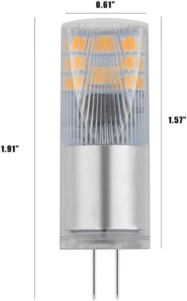 Alt view image 2 of 4 - Platinum 2.5w G4 LED 12V 4000k Cool White Light Bulb