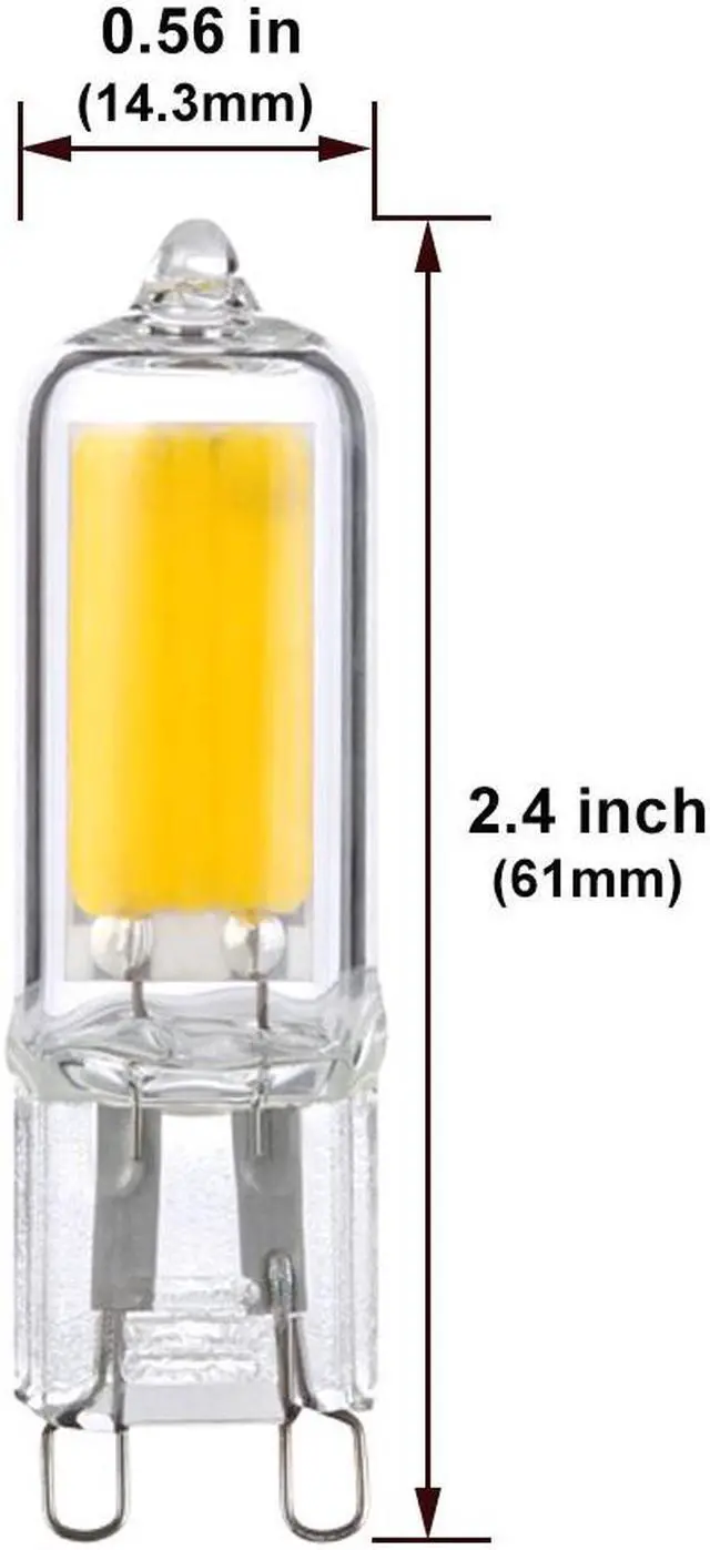 Alt view image 2 of 4 - 4W LED G9 Base Dimmable 370Lm 120V 6500K Daylight Bulb