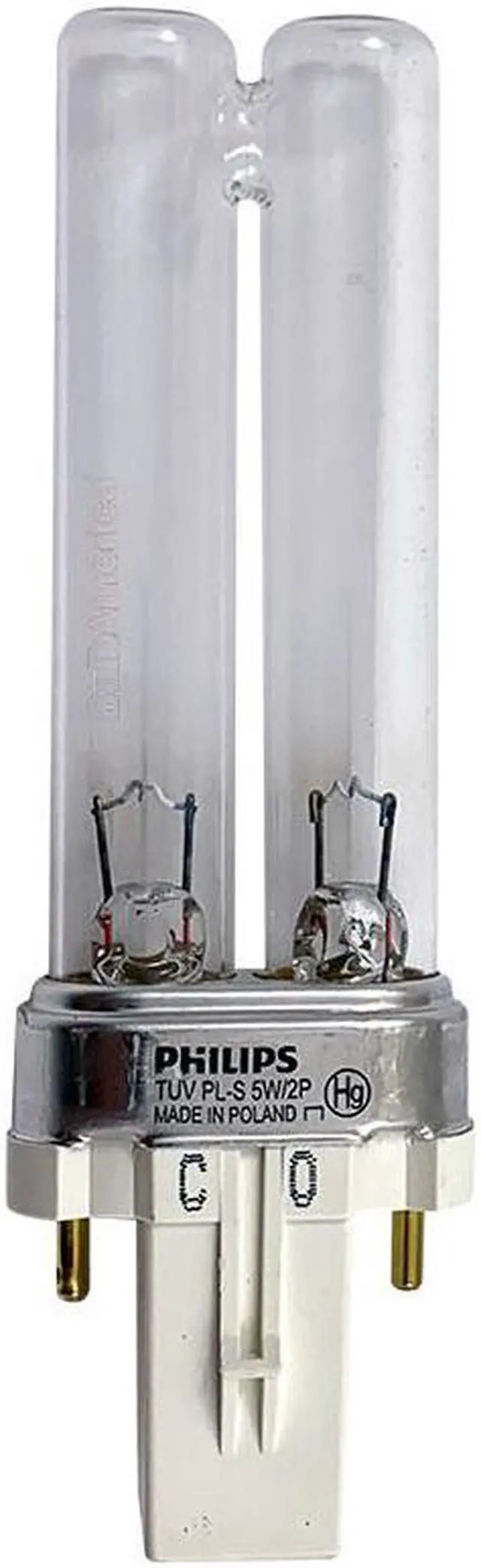 Main image of Philips 5w Single Tube 2-Pin G23 TUV PL-L Germicidal Light Bulb
