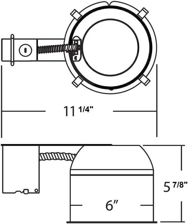 Alt view image 3 of 4 - NICOR Lighting 6 inch Shallow Housing for New Construction Applications (17004)