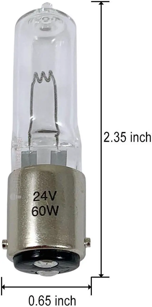 Alt view image 3 of 5 - Ushio 1000915 - JCD24V-60W BA15D Bayonet Base Halogen Light Bulb