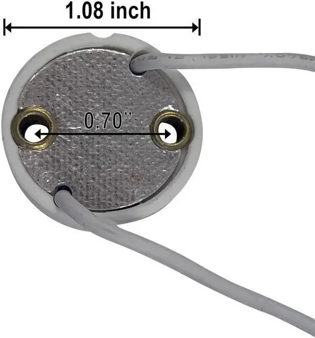 Alt view image 3 of 4 - GU10 ceramic socket for light bulbs with GU10 Twist & Lock base