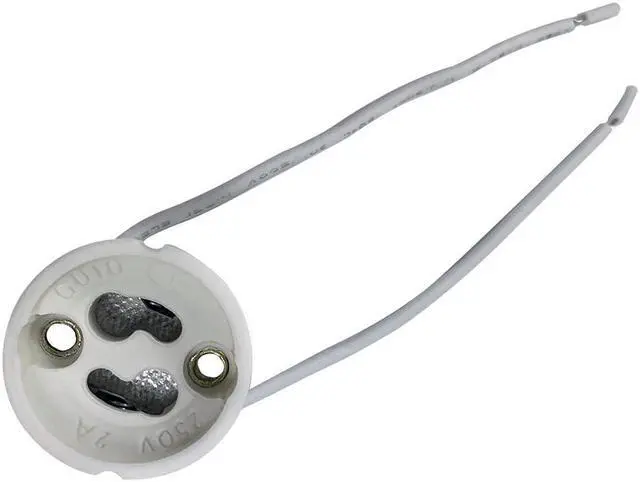 Alt view image 2 of 4 - GU10 ceramic socket for light bulbs with GU10 Twist & Lock base
