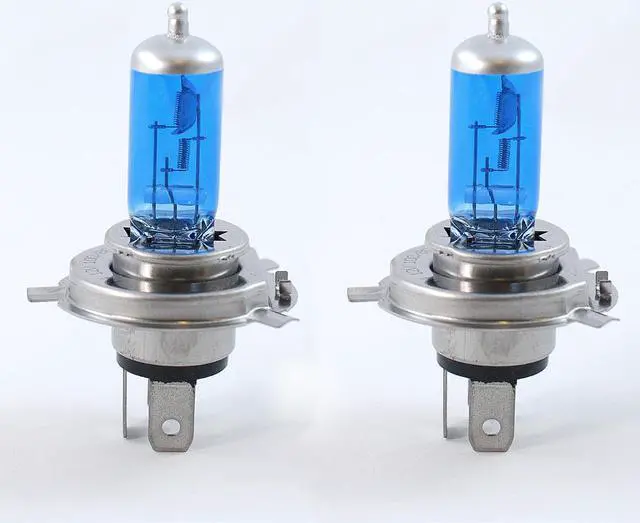 Alt view image 4 of 7 - BULBAMERICA H4 - 100W/80W 12V P43T Xenon White Twin Pack Halogen Light Bulb