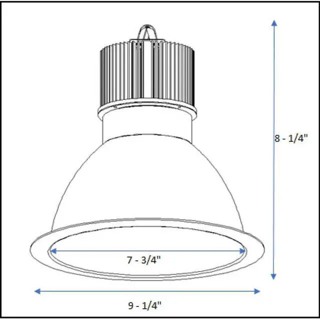 Alt view image 3 of 4 - Satco 8 in. 20w LED Commercial Downlight Retrofit - 3000K - 0-10V Dimming Only