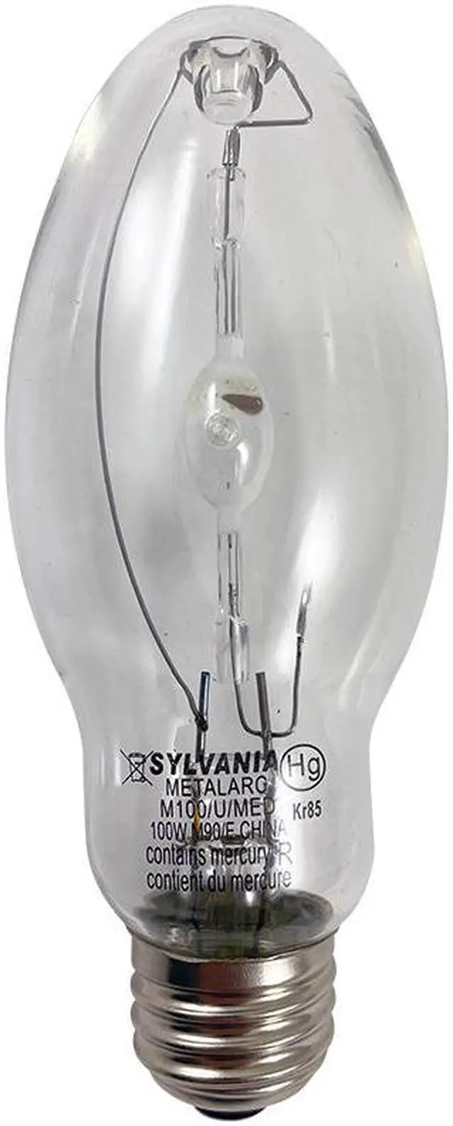 Alt view image 5 of 7 - SYLVANIA 64818 - M100/U/MED 100w M90/E Metalarc Pulse Start HID Bulb