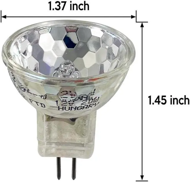 Alt view image 5 of 7 - GE FTD - 20W 12V MR11 G4 2-Pin Flood 3500hr Halogen Light Bulb