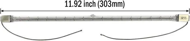 Alt view image 8 of 8 - Ushio 1001318 - QIH240-1000/S2 Heat Lamp Light Bulb