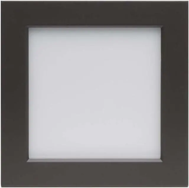 Alt view image 2 of 4 - 10.5w 5.5-in Flush Mount LED Fixture 3000K Square Shape Bronze Finish 120v