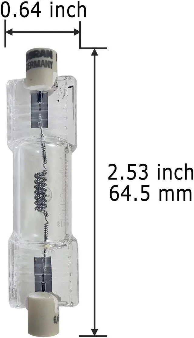 Alt view image 2 of 4 - Sylvania 58707 - 6.6A/200T5/CL/64380 Aircraft Airfield Light Bulb