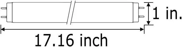 Alt view image 4 of 4 - USHIO G15T8E 14.7W Midrange UV-B 306nm Blacklight Tube - 3000319