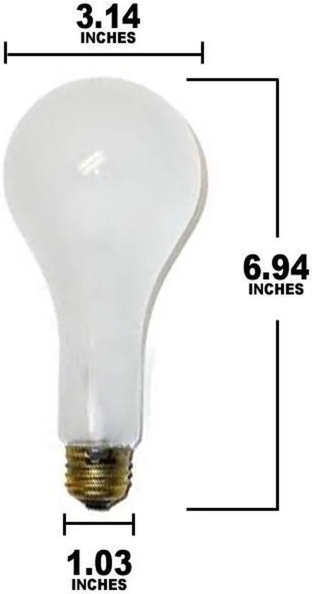 Alt view image 3 of 3 - Osram 500W 120V ECT E26 PS25 Photographic Frosted Light Bulb