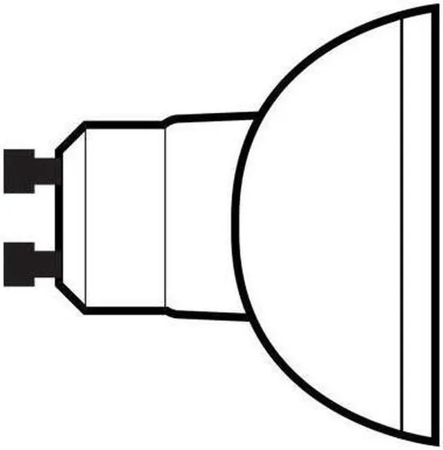 Alt view image 7 of 7 - GE 35w 120v FMW MR16 GU10 Edison Quartzline Flood FL Halogen Light Bulb