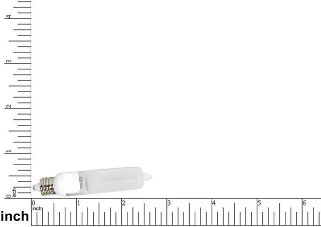 Alt view image 7 of 8 - Ushio 1003092 - JD120V-100WF/E11 Screw Base Single Ended Halogen Light Bulb