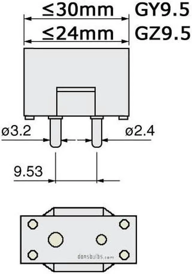 Alt view image 3 of 3 - Ushio 1000914 - JCD240V-500WC Bi Pin Base Single Ended Halogen Light Bulb