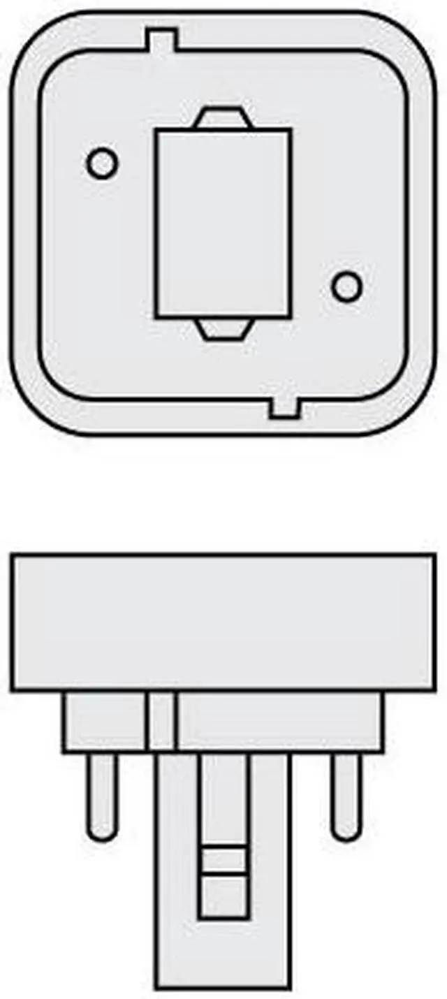 Alt view image 3 of 3 - Sylvania 20677 18W CF18DD/835/ECO G24D-2 2-Pin CFL bulb