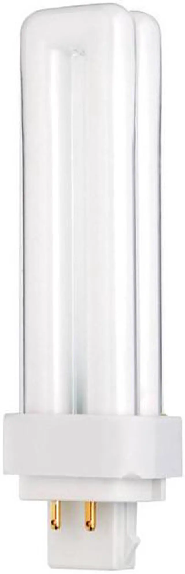 Alt view image 2 of 4 - Satco S8334 18W Quad Tube 4-Pin G24Q-2 Plug-In base 3000K fluorescent bulb