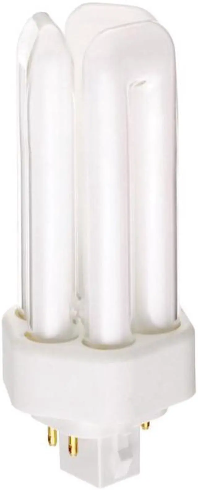 Alt view image 3 of 5 - Satco S8341 18W Triple Tube 4-Pin GX24Q-2 Plug-In base 2700K fluorescent bulb