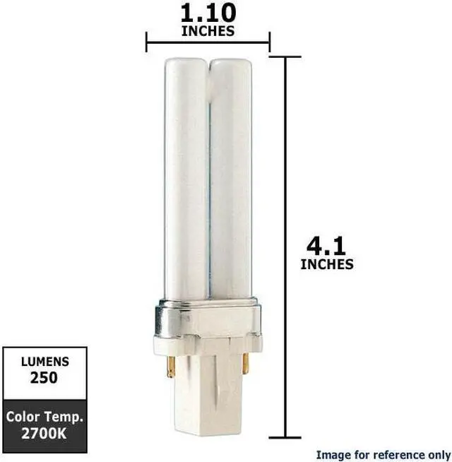 Alt view image 9 of 9 - Philips 146712 - PL-S 5W/827/2P ALTO Single Tube 2 Pin Base Compact Fluorescent Light Bulb