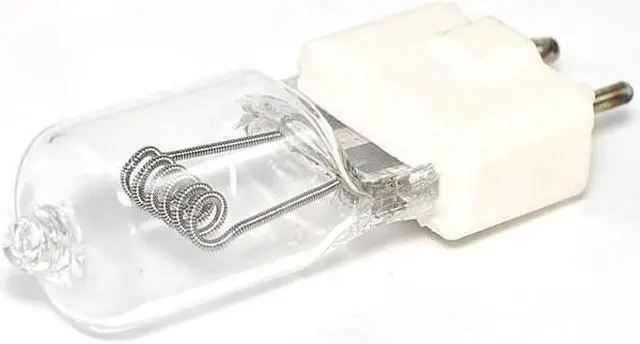 Alt view image 2 of 5 - PLATINUM FTK 500w 120v GY9.5 2Pin Base Stage Studio Halogen Light Bulb