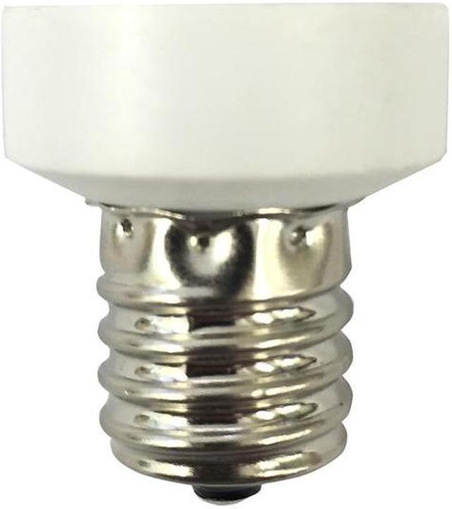 Alt view image 2 of 4 - Platinum E12 Candelabra Base to E17 Intermediate Socket Adapter