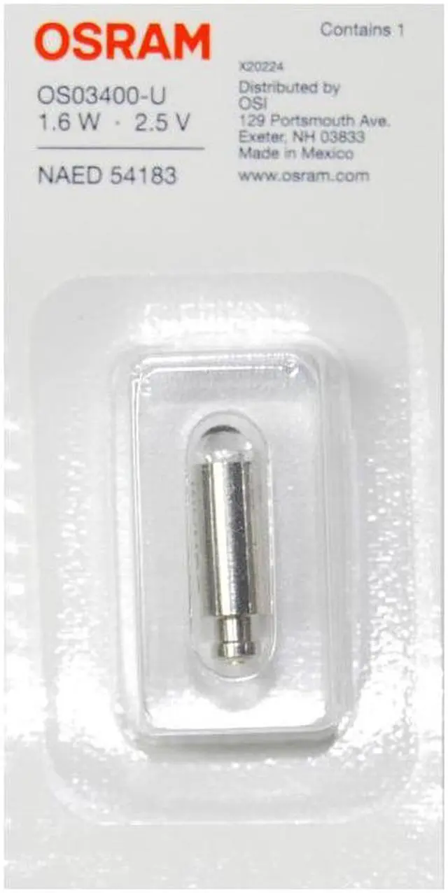 Main image of OSRAM 1.60W MED HAL OS03400-U Medical Miniature Halogen Lamp