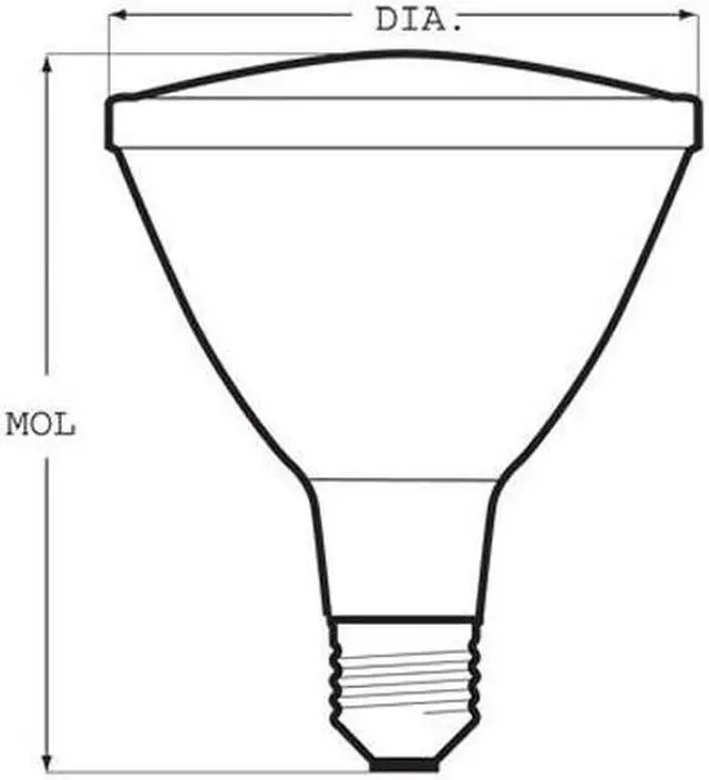 Alt view image 3 of 5 - GE 45066 - CMH39/PAR30L/SP10 39 watt Metal Halide Light Bulb