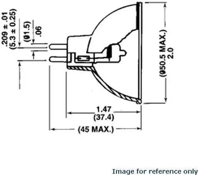 Alt view image 6 of 8 - EXR bulb OSRAM 300w 82v MR13 GX5.3 Clear Halogen Light Bulb
