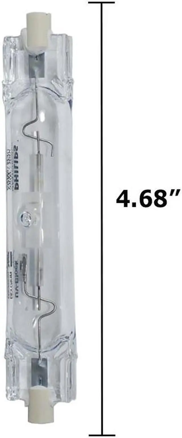 Alt view image 4 of 5 - Philips CDM-TD 70/830 70w RX7s 3000K Double Ended MasterColor HID Bulb