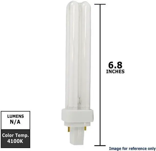 Alt view image 4 of 6 - SYLVANIA CF26DD/841/ECO 26w Dulux Compact Fluorescent Light Bulb