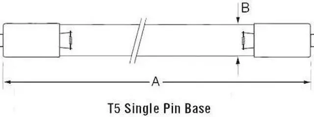 Alt view image 2 of 3 - USHIO G36T5L 39W GERMICIDAL/UV-C T5 Quartz Lamp