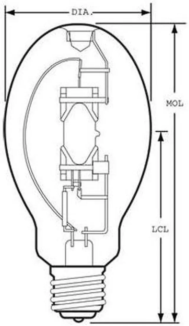 Alt view image 2 of 4 - USHIO 175w UMH-175/U, ED28, metal halide bulb