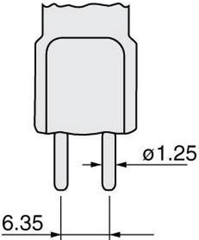 Alt view image 3 of 3 - Ushio 1000807 - JC12V-100WG/GY6.35 C-8 Bi Pin Base Single Ended Halogen Light Bulb