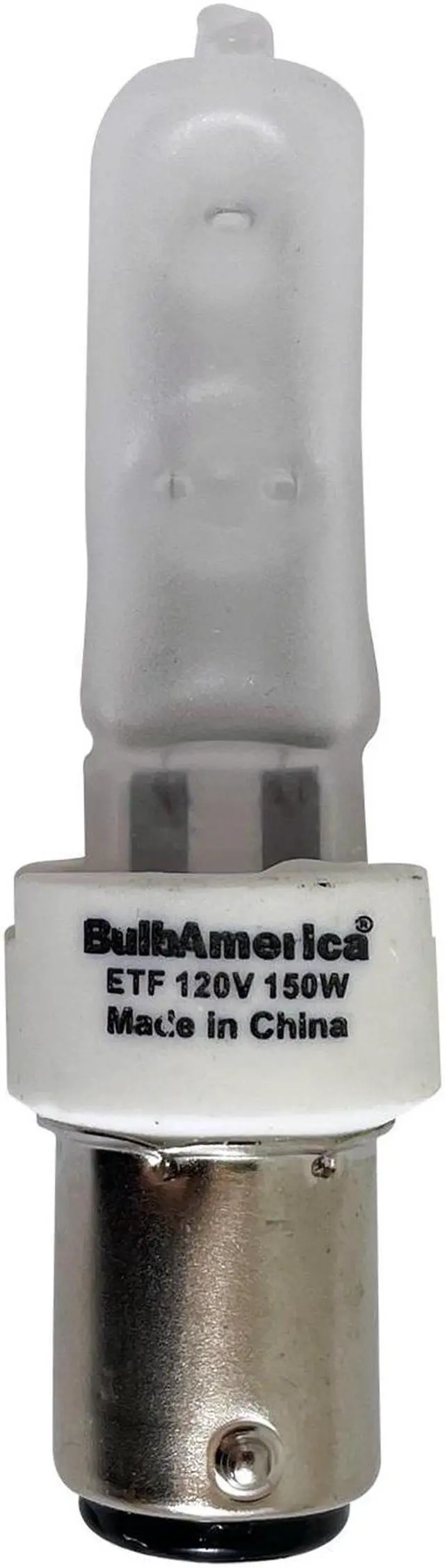 Main image of BulbAmerica ETF 150W 120V BA15D Base Frost Halogen Bulb