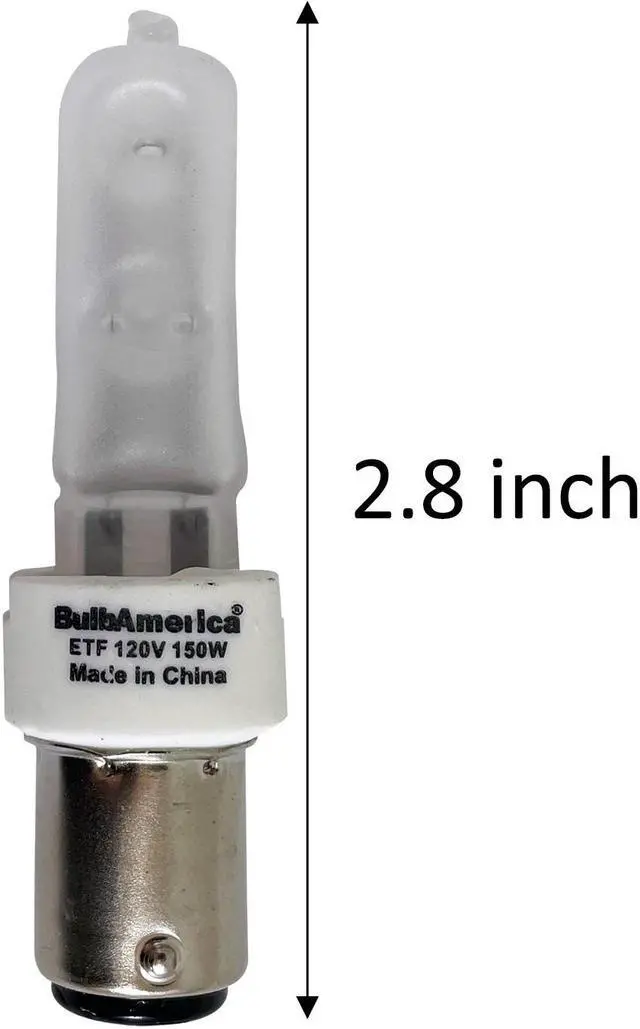 Alt view image 4 of 4 - BulbAmerica ETF 150W 120V BA15D Base Frost Halogen Bulb