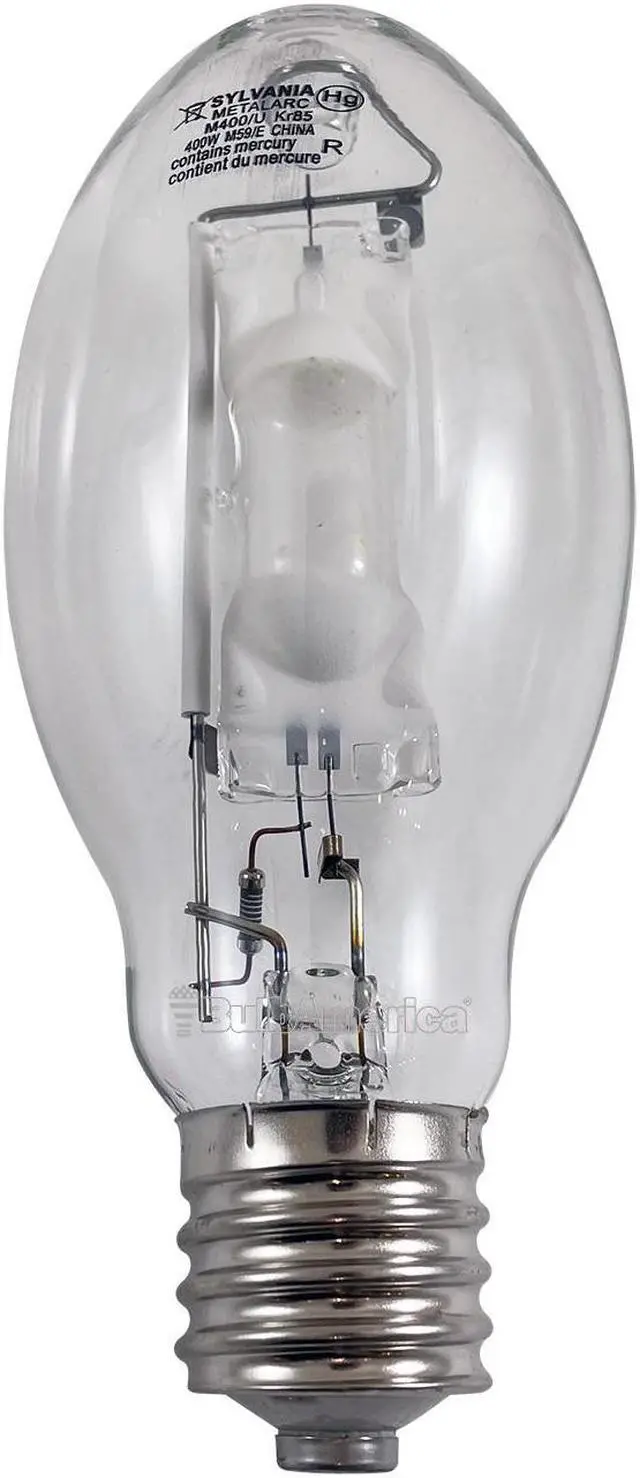 Alt view image 3 of 4 - Sylvania M400/U/ED28 400w E39 Mogul 4000k M59/E Metalarc Metal Halide lamp