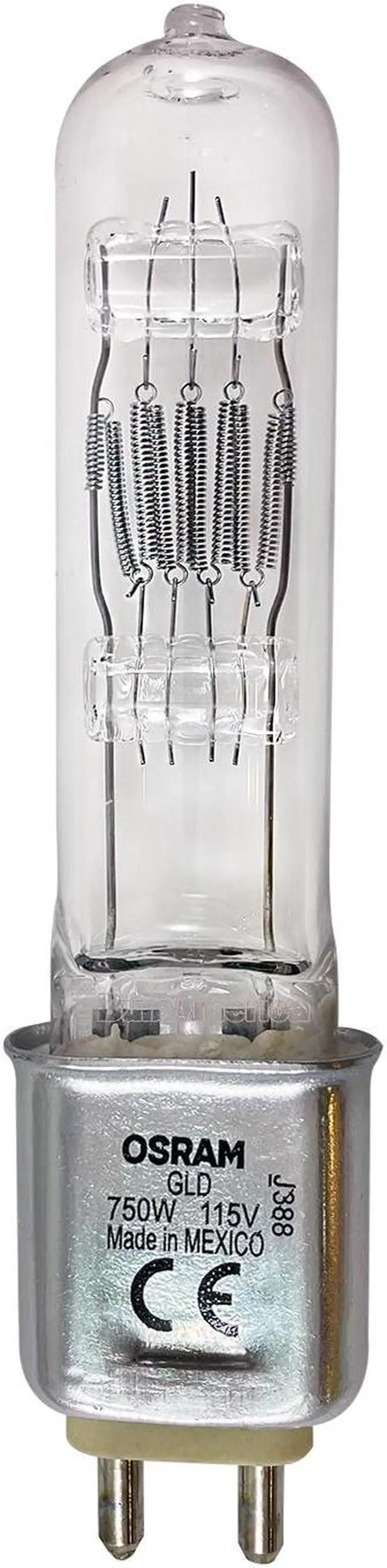 Alt view image 2 of 4 - OSRAM GLD bulb 750w 115v G9.5 Single Ended Halogen Light Bulb
