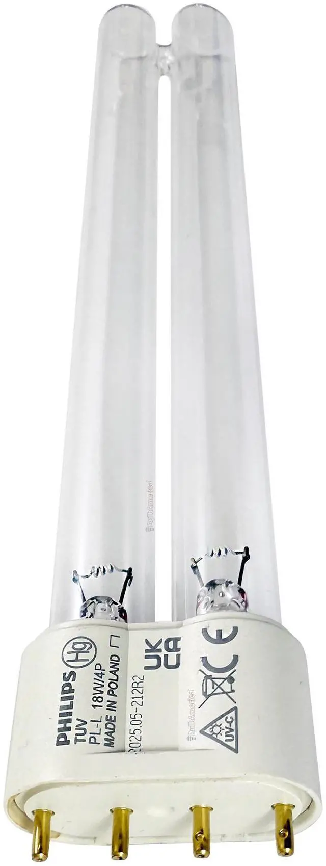Alt view image 7 of 7 - Philips 18w TUV PL-L 18W/4P UVC 4-Pin 2G11 Base Germicidal lamp