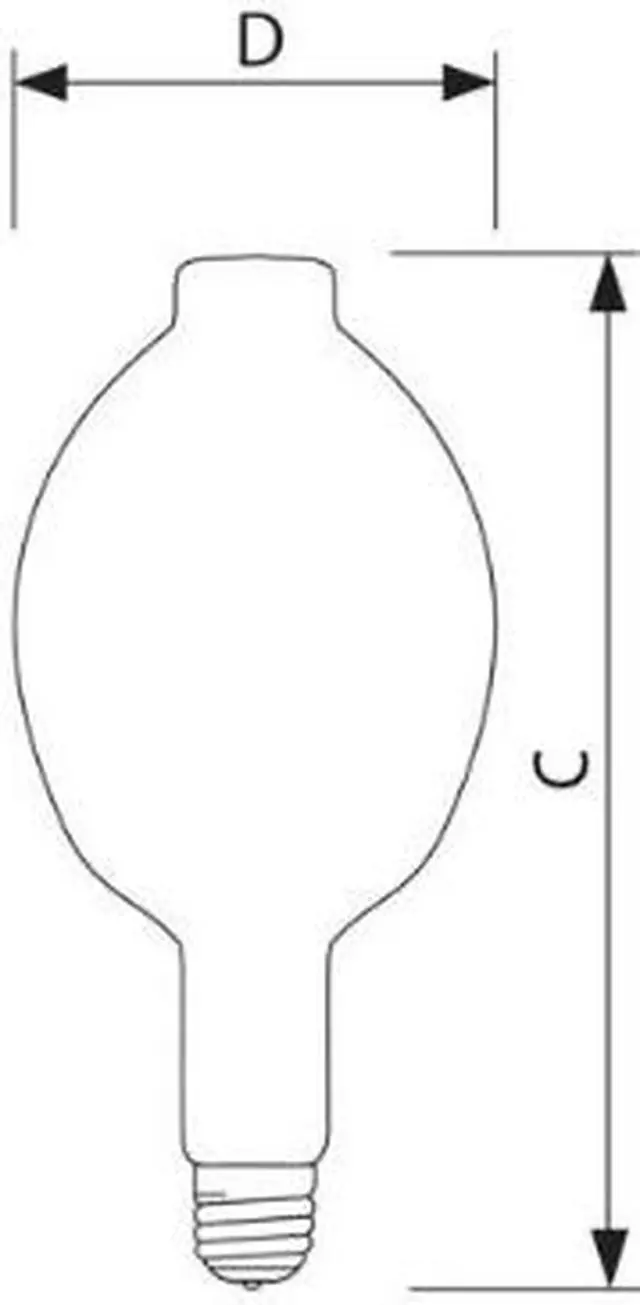 Alt view image 3 of 4 - Philips 131623 - MH1500/U 1500 watt Metal Halide Light Bulb