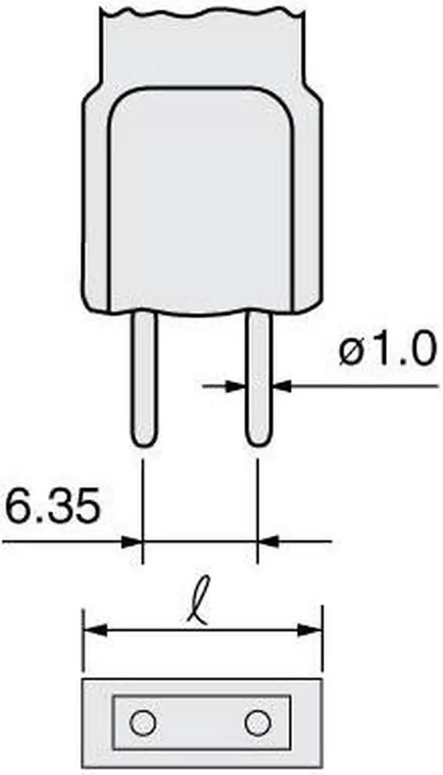 Alt view image 3 of 4 - Ushio 1000829 - JC12V-50WF/G6.35 C-6 2000 Hours Frosted Bi Pin Base Single Ended Halogen Light Bulb