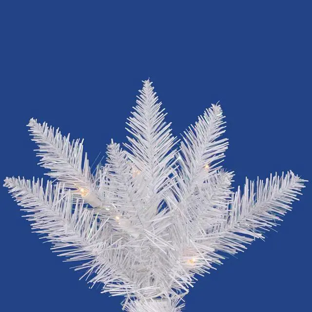 Alt view image 2 of 3 - Vickerman 18416 - 5.5' x 40" Sparkle White Spruce Christmas Tree (A104155)